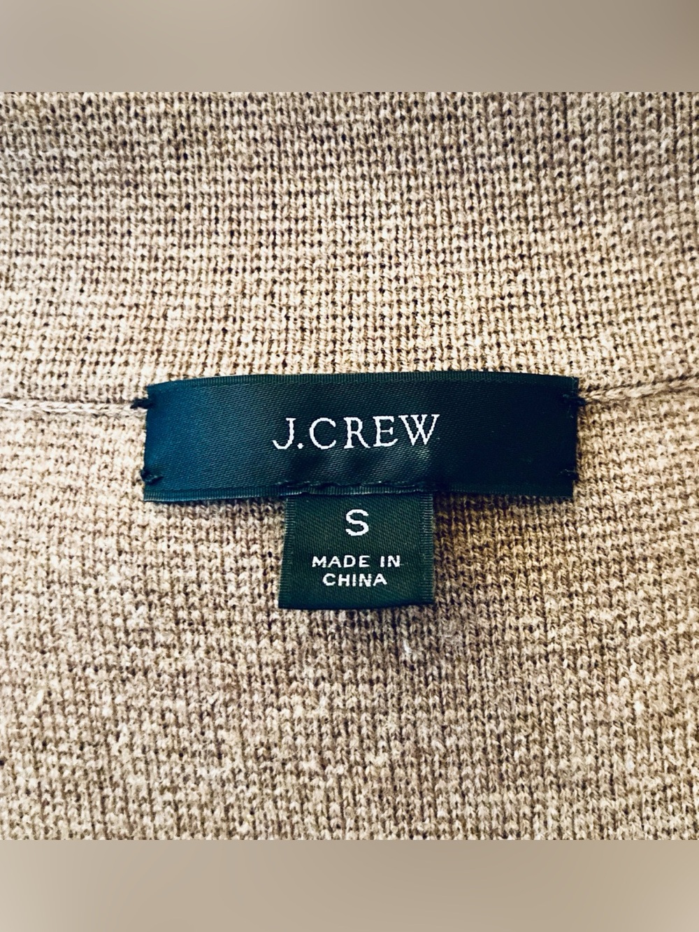 J.Crew Ella Wool Open-Front Long Sweater-Blazer Brown - Picture 4 of 5